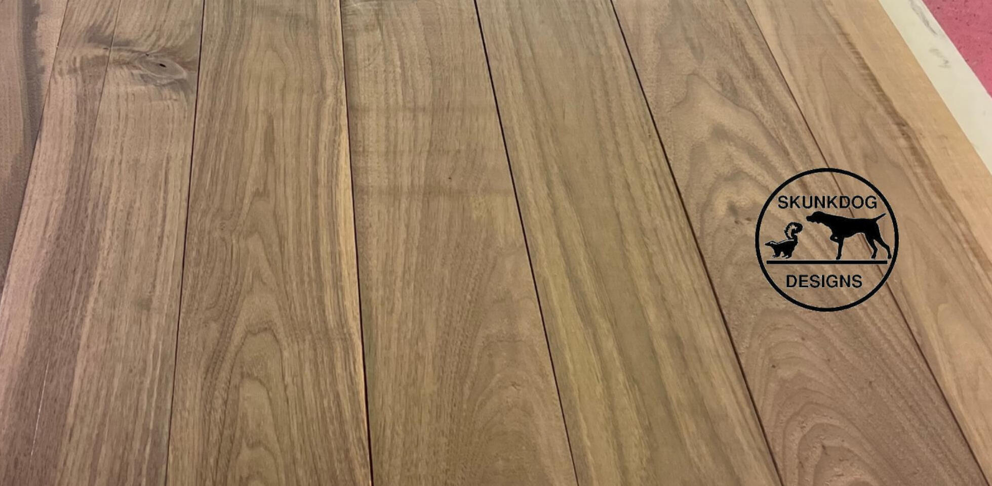 Up close wooden table